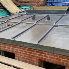 Lead Flat roof two chinney